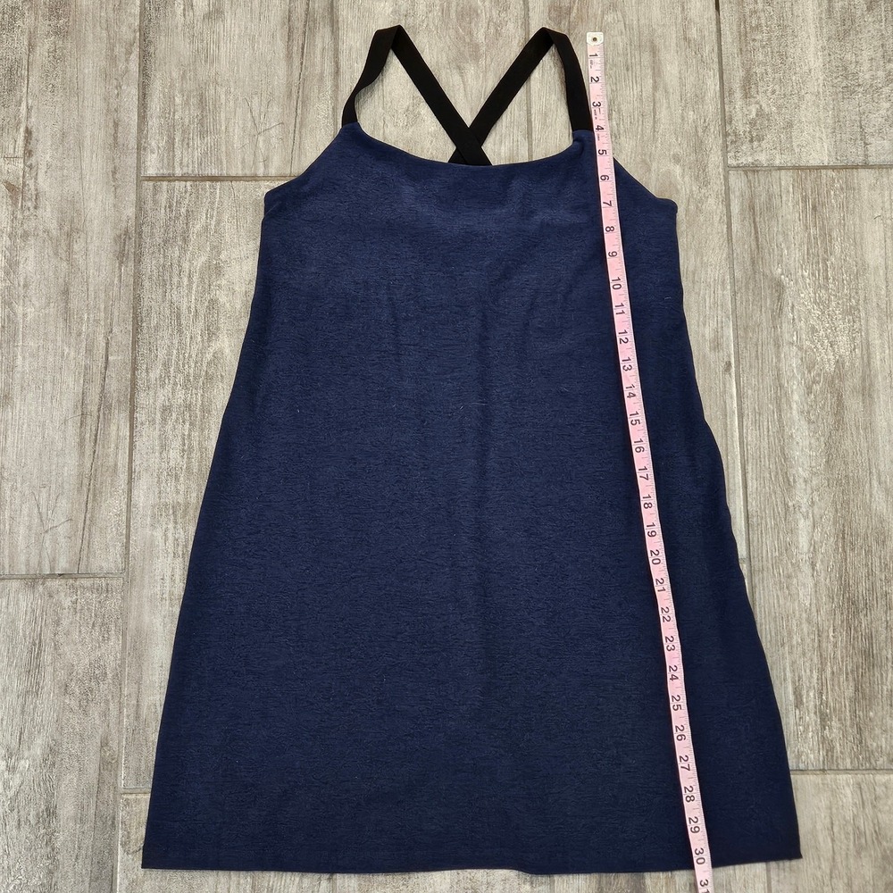 Beyond Yoga Sacedye Move It Dress Women Size M Navy Athletic Stretch Sporty Chic - Picture 4 of 8